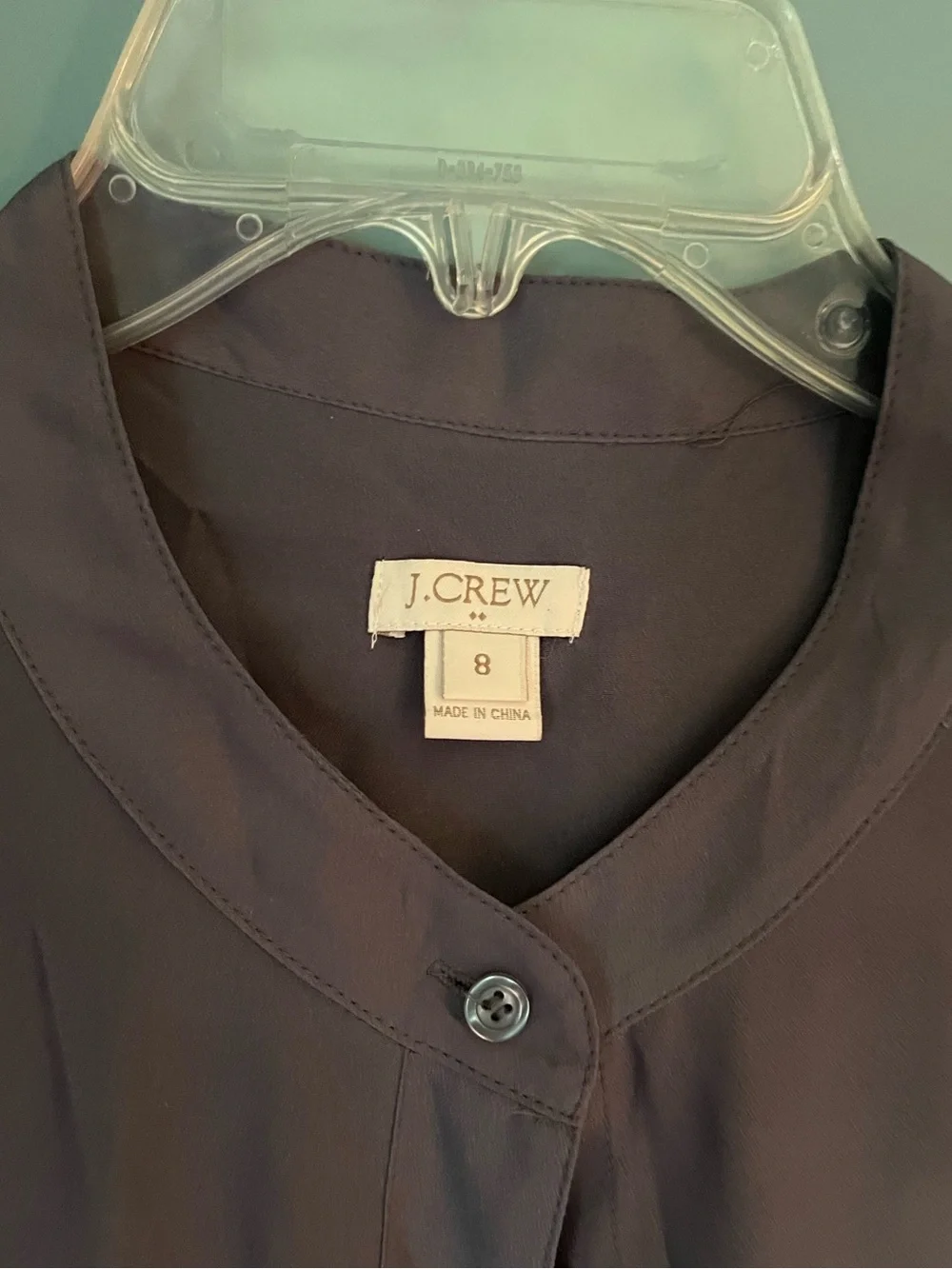 J. Crew Sleeveless Button-Front Blouse in Gray / Silver